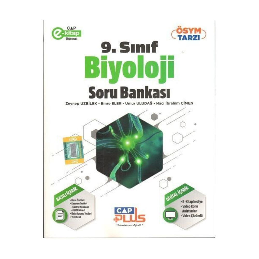 Çap Yayınları 9. Sınıf Anadolu Biyoloji Soru Bankası 2023 Yardımcı Kitaplar Fiyatı