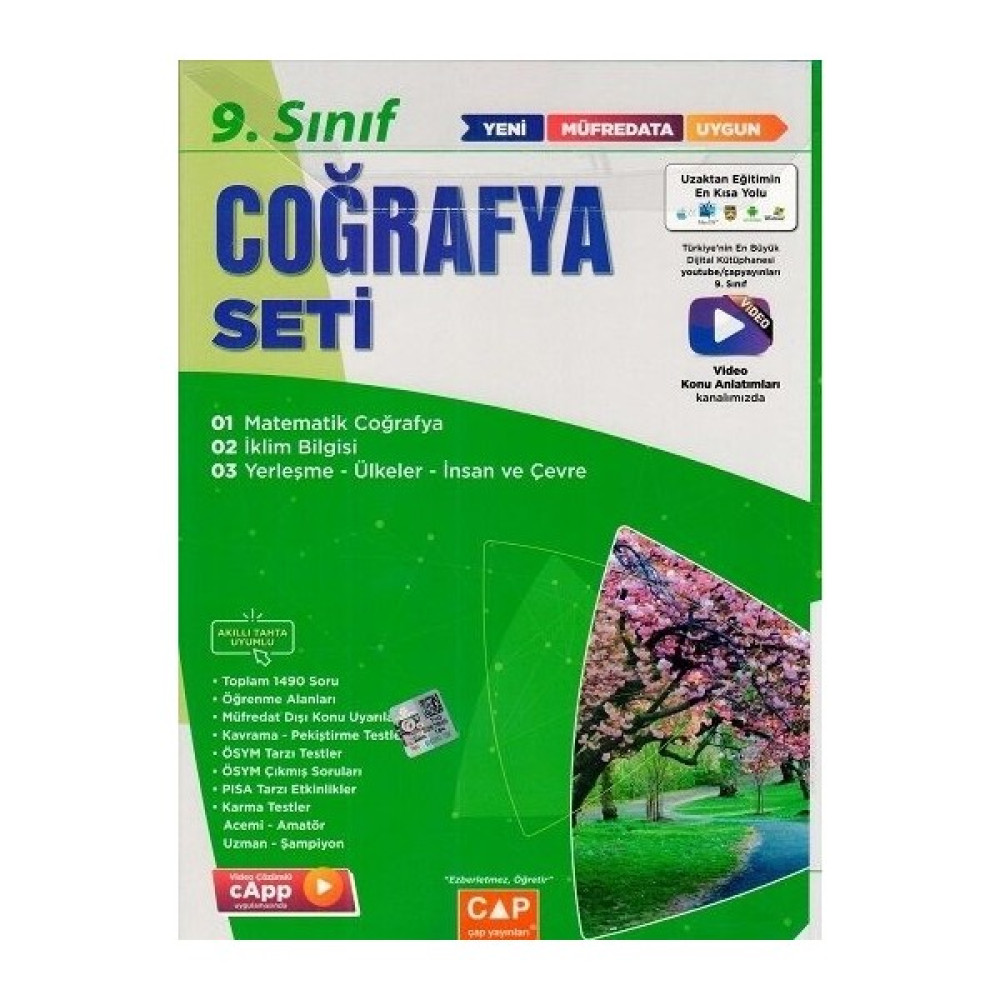 Çap Yayınları 9. Sınıf Coğrafya Anadolu Seti Coğrafya Fiyatı