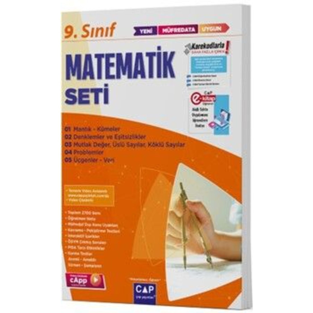 Çap Yayınları 9. Sınıf Matematik Anadolu Seti 2023 Ders Sınav Kitapları Fiyatı