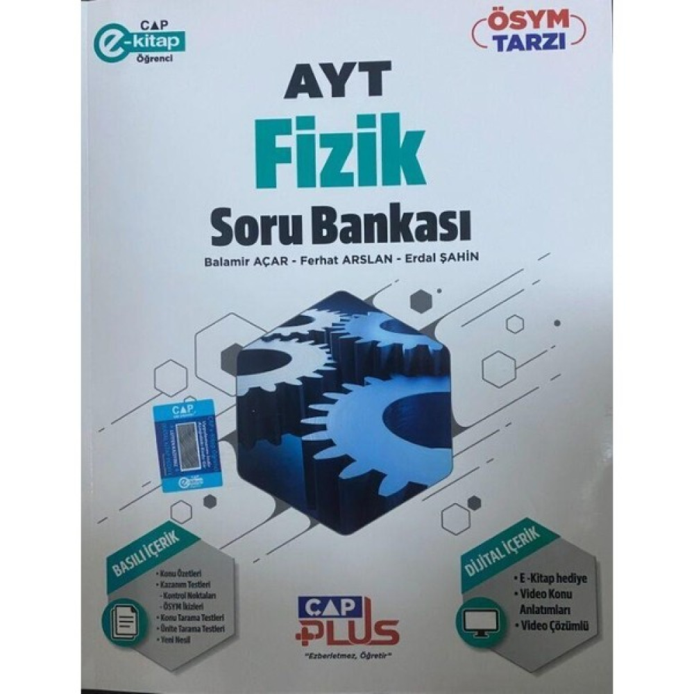 Çap Yayınları AYT Fizik Plus Soru Bankası Temel Yeterlilik Testi (TYT) Fiyatı