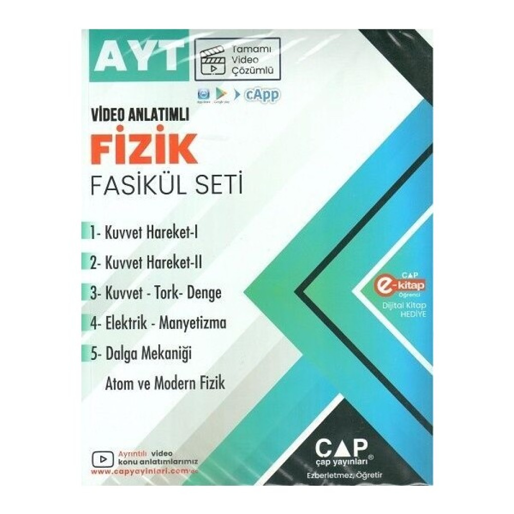 Çap Yayınları AYT Fizik Seti 2023 Kaynak Kitapları Fiyatı