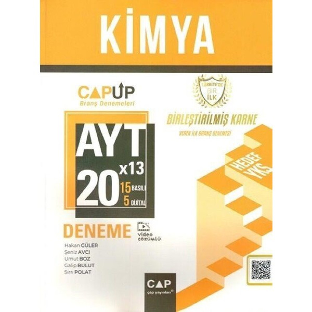 Çap Yayınları AYT Kimya 20 x 13 Up Deneme Temel Yeterlilik Testi (TYT) Fiyatı