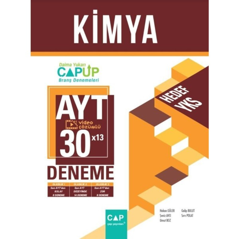 Çap Yayınları AYT Kimya 30 x 13 Up Deneme Ders Sınav Kitapları Fiyatı