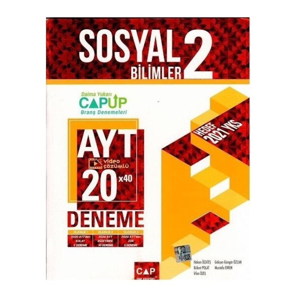Çap Yayınları AYT Sosyal Bilimler 2 Up 20 x 40 Deneme Sosyal Bilgiler Fiyatı