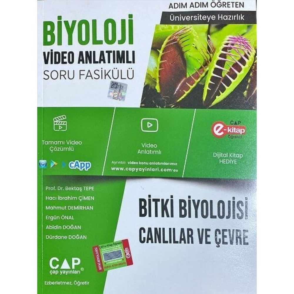Çap Yayınları Biyoloji Bitki Biyoloji Canlılar ve Çevre Konu Anlatımlı Soru Bankası Temel Yeterlilik Testi (TYT) Fiyatı