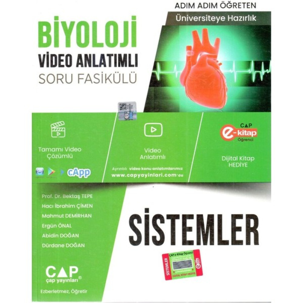 Çap Yayınları Biyoloji Sistemler Konu Anlatımlı Soru Bankası Temel Yeterlilik Testi (TYT) Fiyatı
