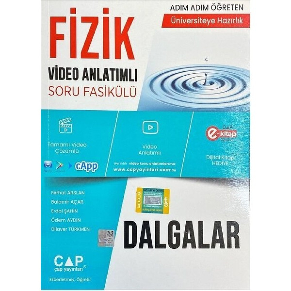 Çap Yayınları Çap Fizik Dalgalar Konu Anlatımlı Soru Bankası (Kitap Noktası Mağazası) Temel Yeterlilik Testi (TYT) Fiyatı