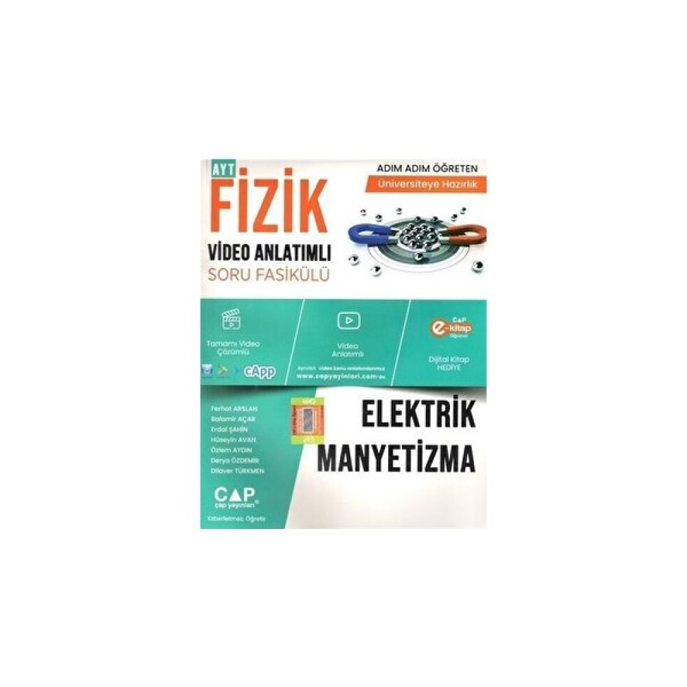 Çap Yayınları Çap Fizik Elektrik Manyetizma Konu Anlatımlı Soru Bankası YGS ve LYS Kitapları Fiyatı