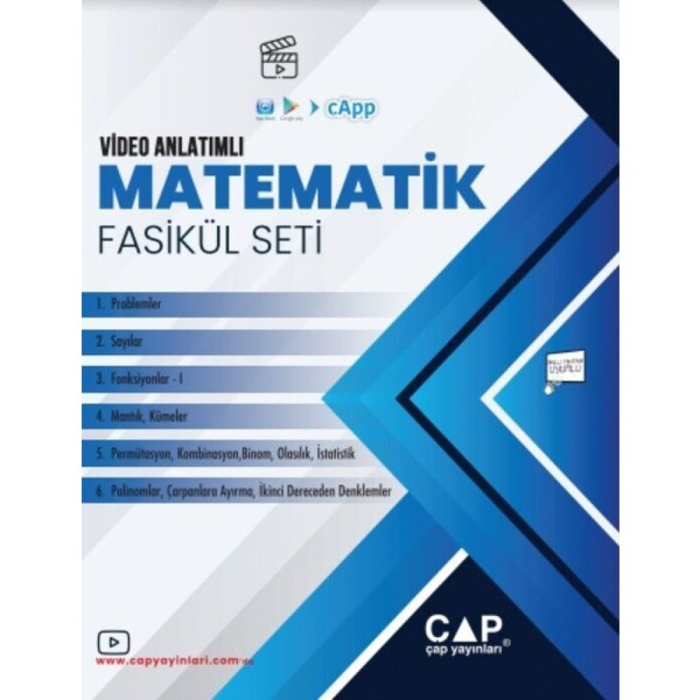 Çap Yayınları Çap TYT Matematik Seti Tamamı Video Çözümlü Temel Yeterlilik Testi (TYT) Fiyatı