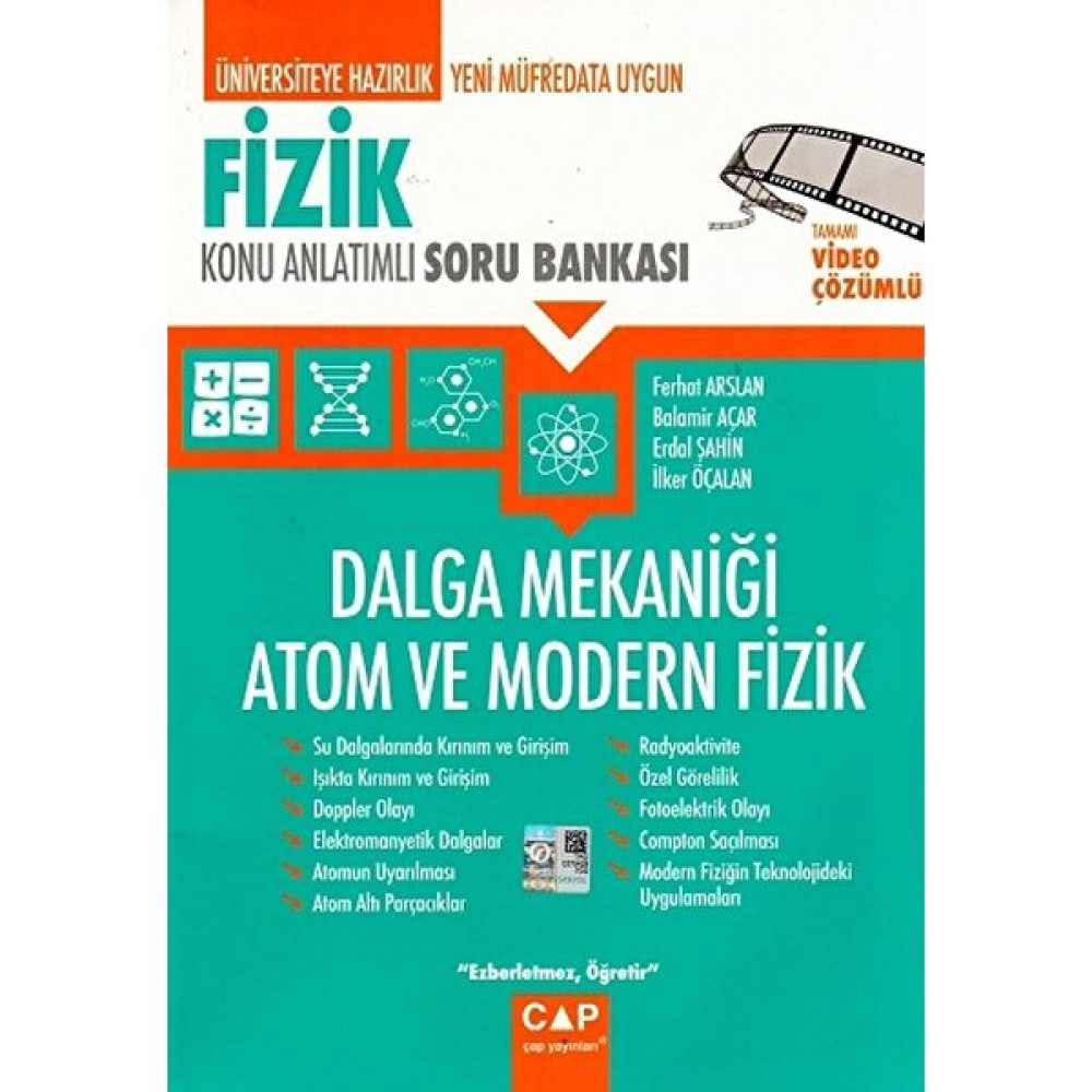 Çap Yayınları Fizik Dalga Mekaniği Atom ve Modern Fizik Konu Anlatımlı Soru Bankası - Balamir Açar Fizik Fiyatı