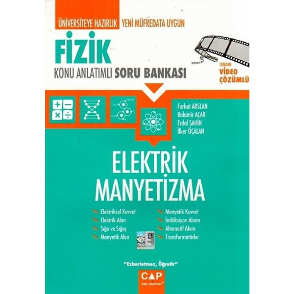 Çap Yayınları Fizik Elektrik Manyetizma Konu Anlatımlı Soru Bankası - Balamir Açar Fizik Fiyatı
