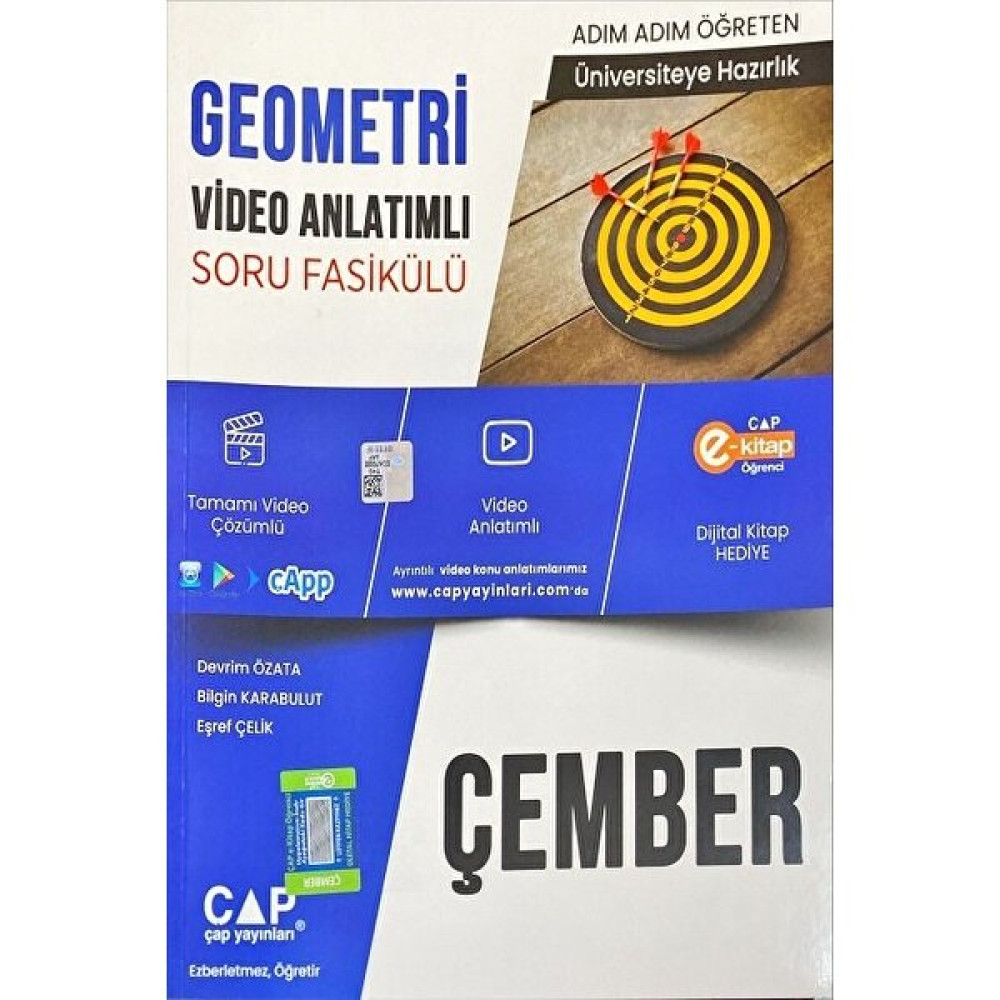 Çap Yayınları Geometri Çember Video Anlatımlı Soru Fasikülü 2023 Kaynak Kitapları Fiyatı