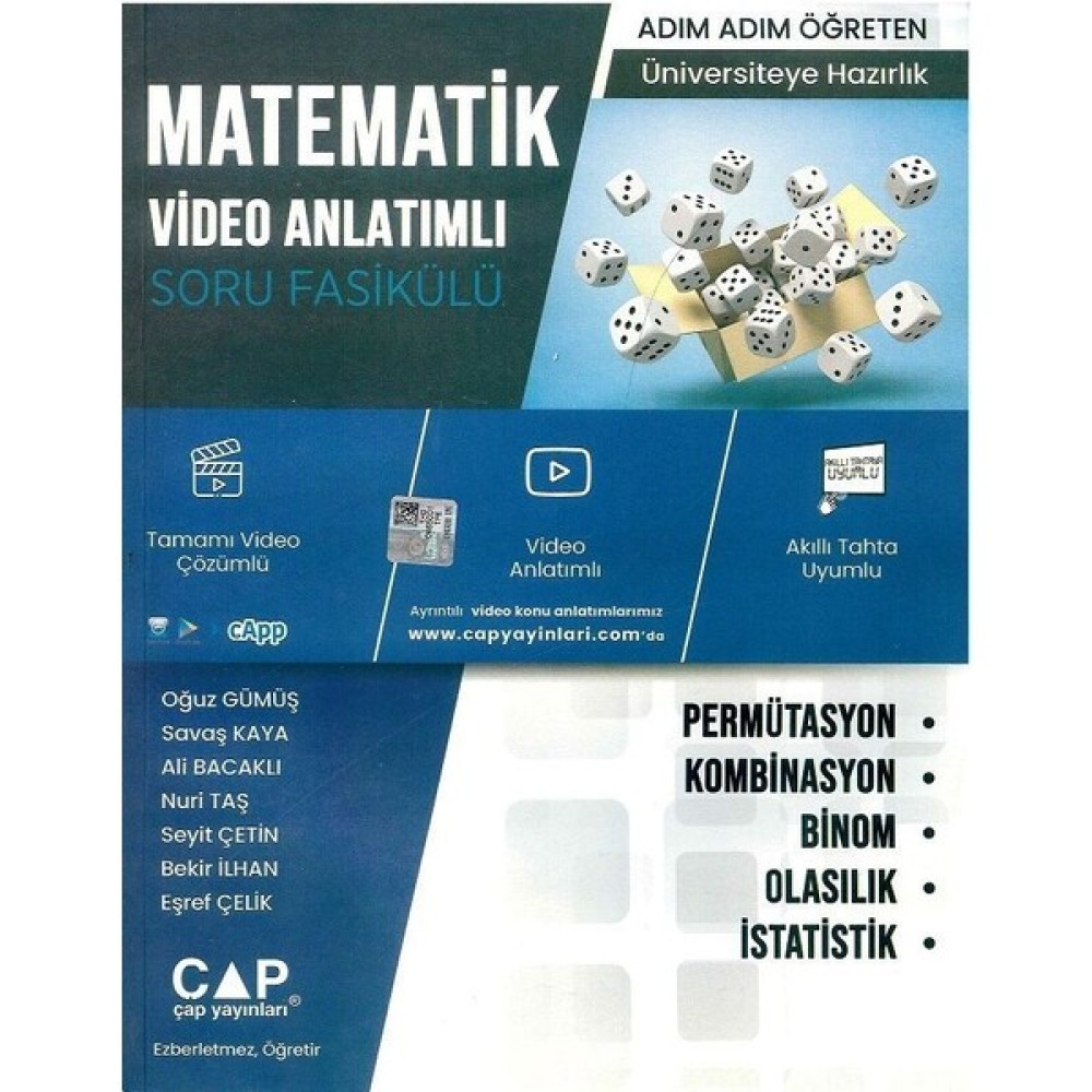 Çap Yayınları Permütasyon Kombinasyon Binom Olasılık İstatistik Matematik Fiyatı