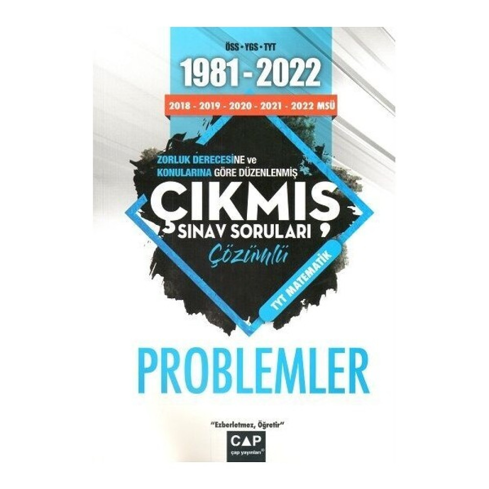 Çap Yayınları Problemler Çıkmış Sınav Soruları Kaynak Kitapları Fiyatı