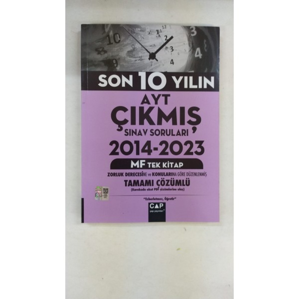 Çap Yayınları SON 10 Yılın AYT Çıkmış Sınav Soruları KPSS Fiyatı