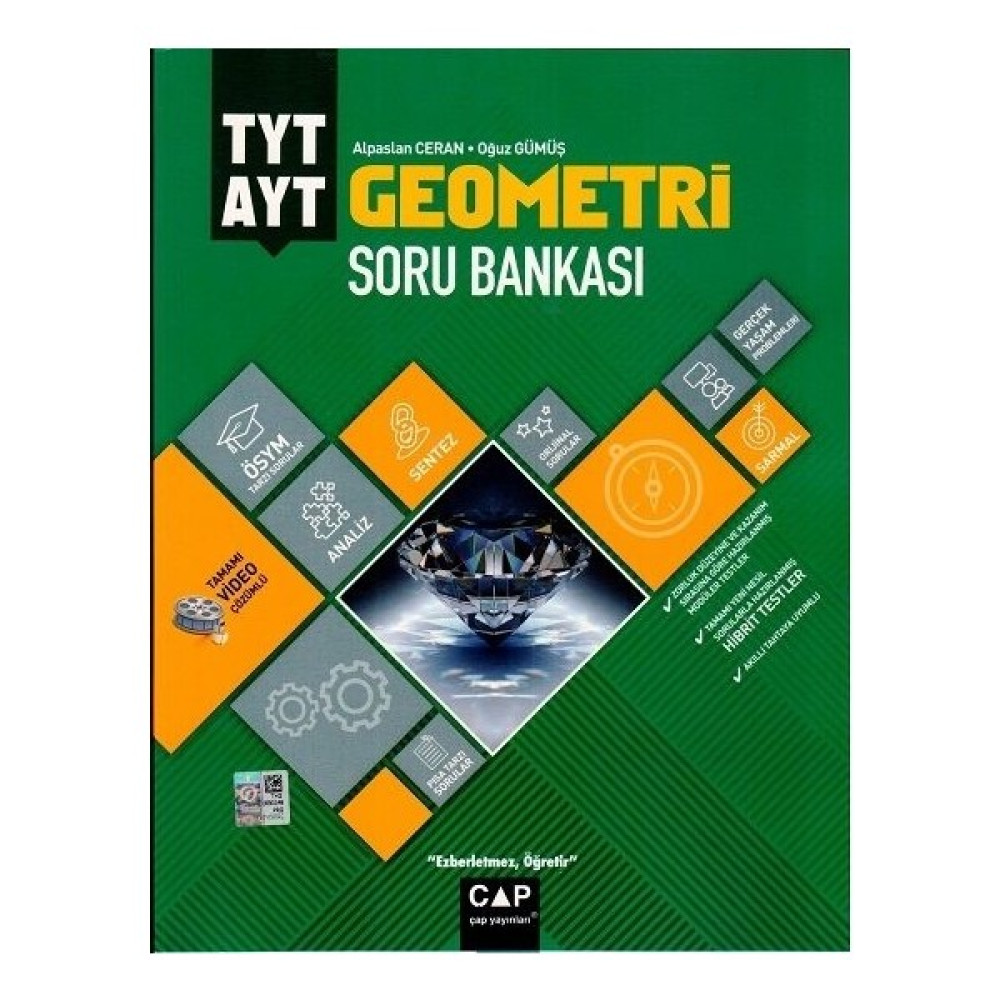 Çap Yayınları TYT AYT Geometri Soru Bankası - Alpaslan Ceran Matematik Fiyatı