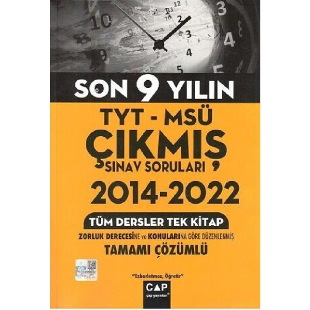 Çap Yayınları TYT MSÜ Son 9 Yılın Çıkmış Soruları Temel Yeterlilik Testi (TYT) Fiyatı
