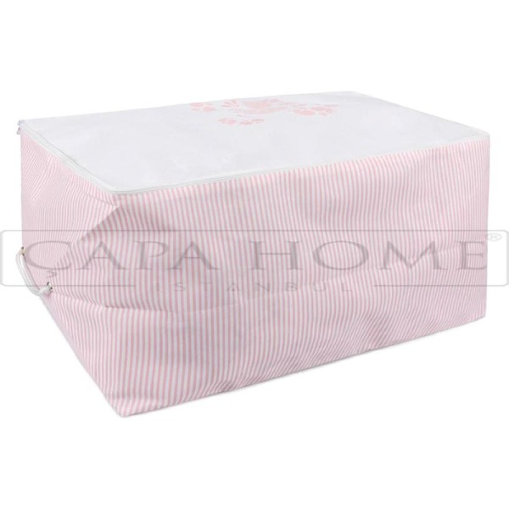 Çapa Home Maxi Pudra Çizgili Baskılı Hurç 64 x 41 x 35 cm Hurç Fiyatı
