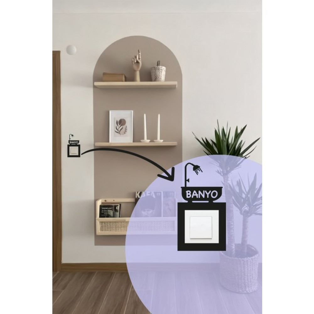 Capella Wood Works Capellawoodworks Priz Süsü Anahtar Çerçeve Süsü Banyo Ev & Dekorasyon Aksesuarları Fiyatı