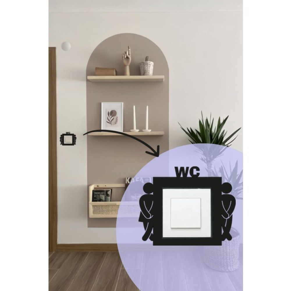 Capella Wood Works Capellawoodworks Priz Süsü Anahtar Çerçeve Süsü Wc Ev & Dekorasyon Aksesuarları Fiyatı