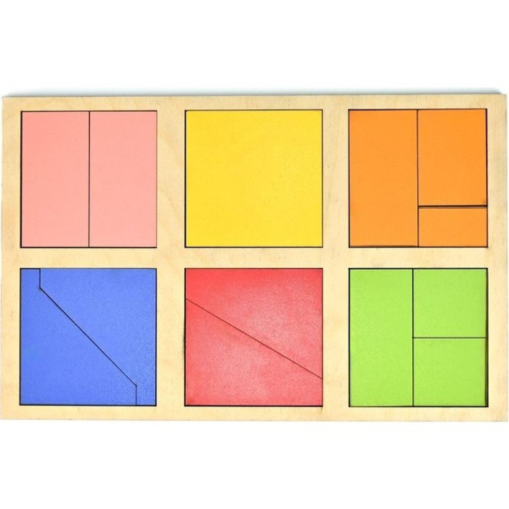Capella Wood Works Montessori Eğitim Oyuncağı Nikitin Kareler 1. Seviye Gökkuşağı Oyuncak Oto Boyaları Fiyatı