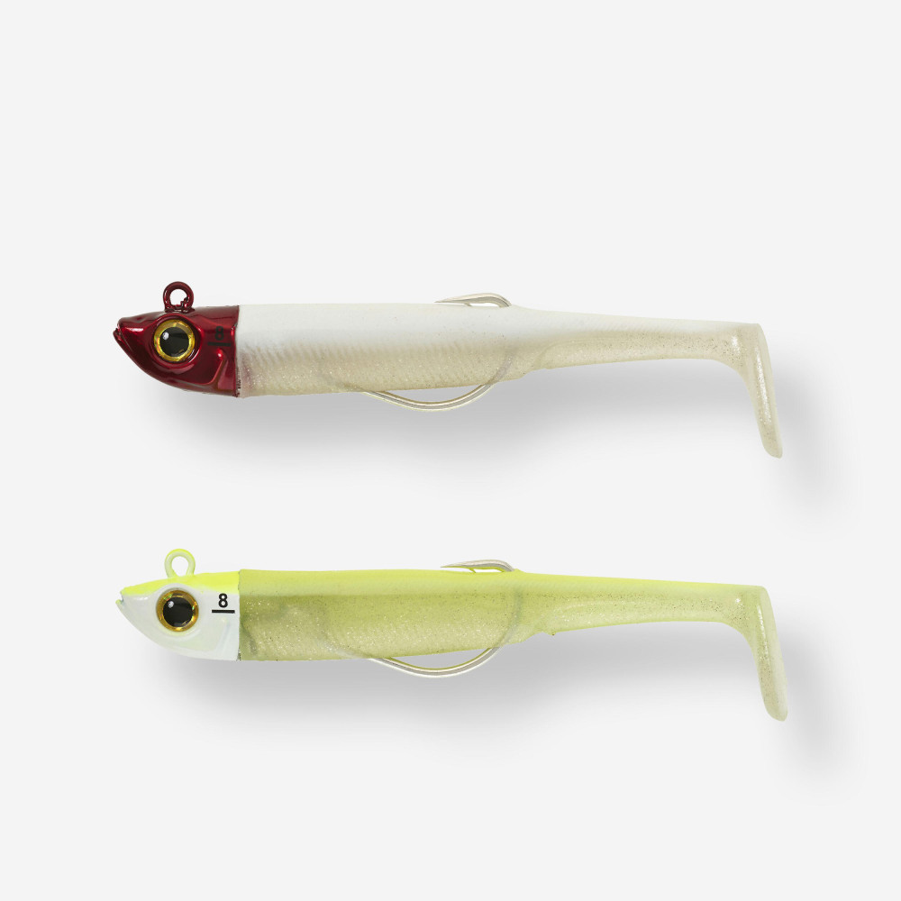 Caperlan Silikon Sahte Balık - Balıkçılık - 2 Adet 8 G 90 Mm - Kırmızı/Neon - Ancho 90 Suni Balık Yemi / Rapala Fiyatı