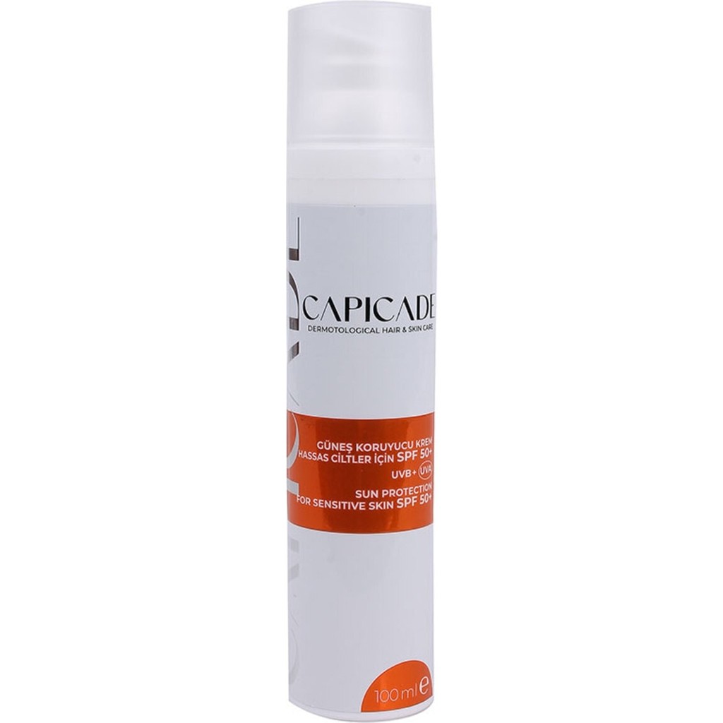 Capicade 100 ml SPF 50+ Güneş Koruyucu Krem Hassas Ciltler İçin Suya Dayanıklı Nemlendirici Diğer Fiyatı