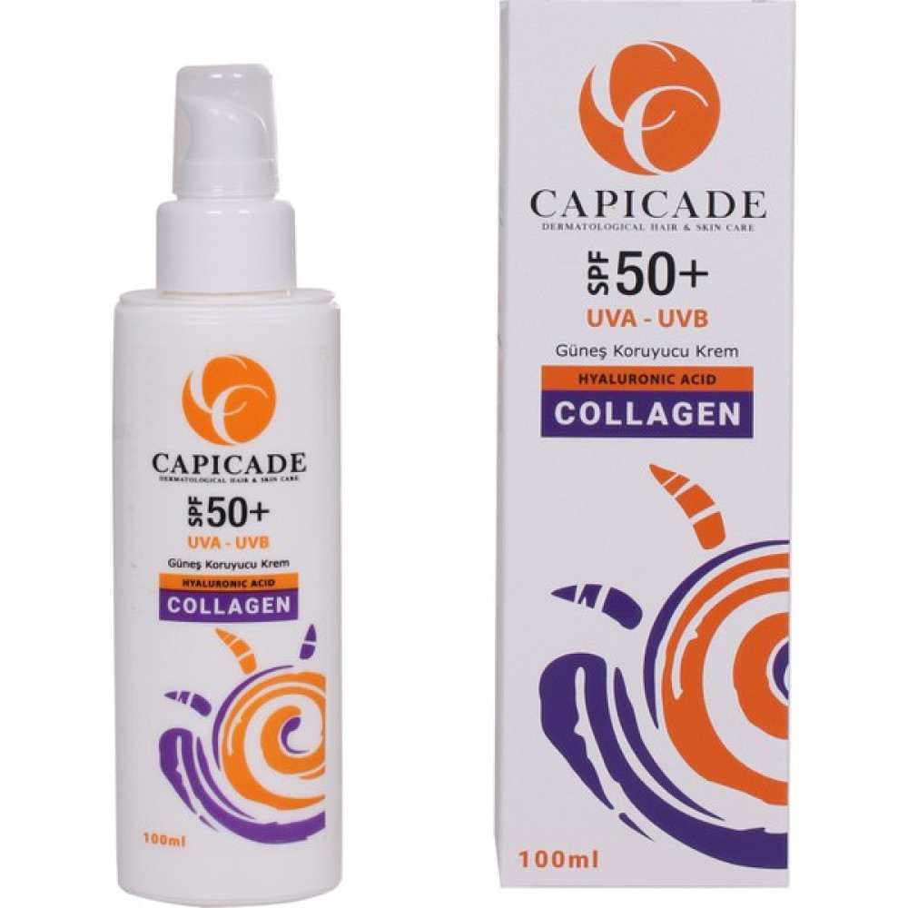 Capicade Spf 50+ Collagen Güneş Koruyucu Krem 100ML Güneş Kremleri ve Losyonları Fiyatı