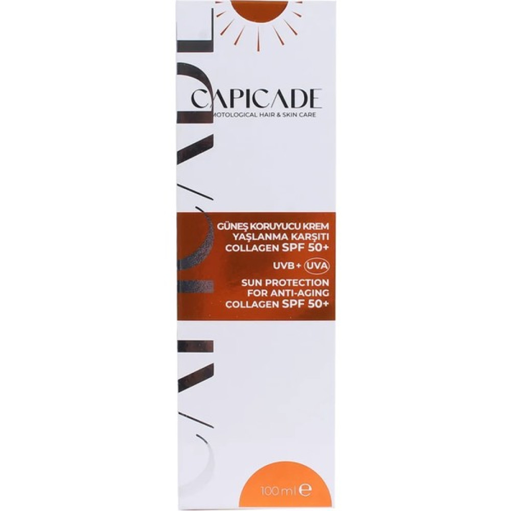 Capicade SPF50+ Collagen Güneş Koruyucu Krem 100ML Güneş Kremleri ve Losyonları Fiyatı