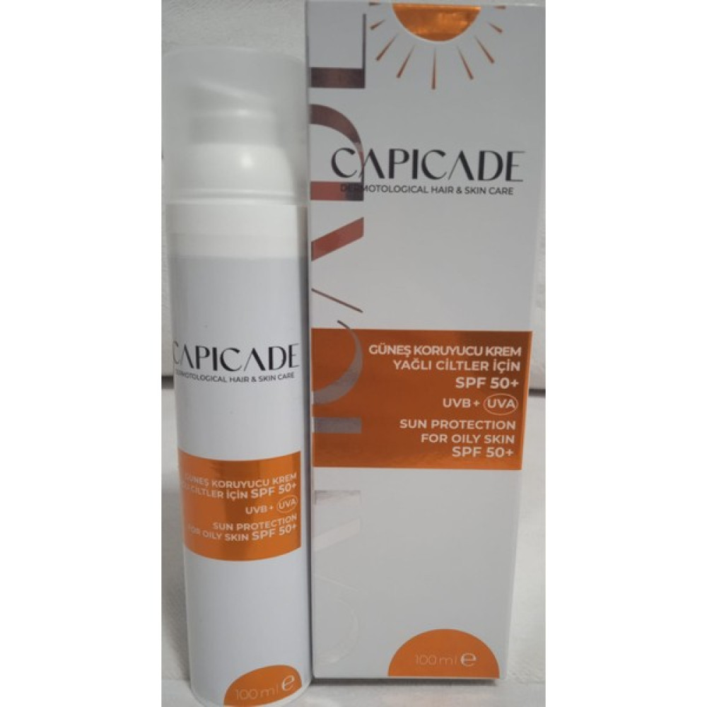 Capicade SPF50+ Güneş Korucuyu Kremi-Yağlı Ciltler IÇIN100 ml Güneş Kremleri ve Losyonları Fiyatı