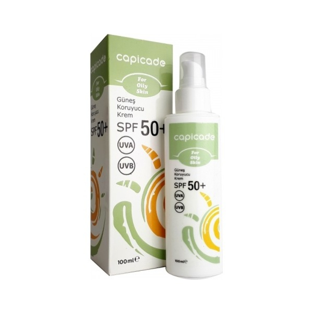 Capicade SPF50+ Güneş Koruyucu Krem 100ml - Eğilimli ve Yağlı Ciltler için Güneş Kremleri ve Losyonları Fiyatı