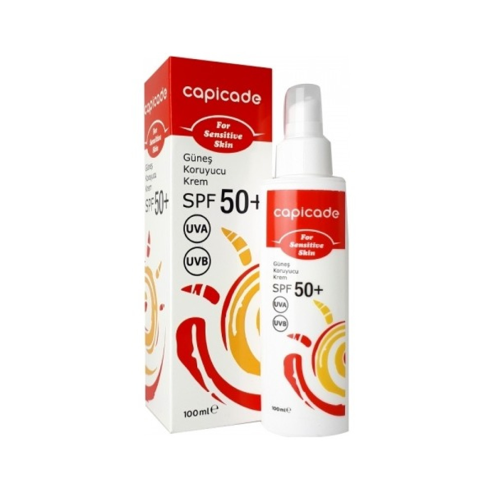 Capicade SPF50+ Güneş Koruyucu Krem 100ml - Kızarık Eğilimli ve Hassas Ciltler Güneş Kremleri ve Losyonları Fiyatı
