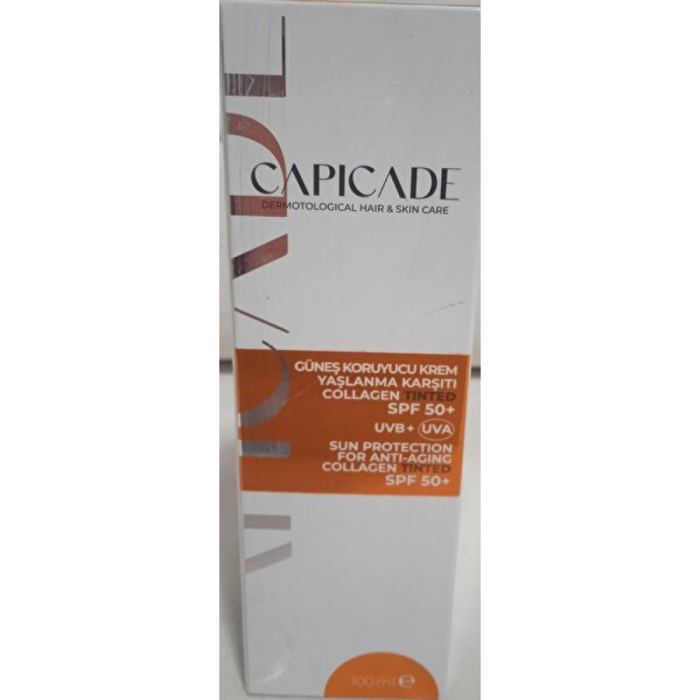 Capicade SPF50+ Güneş Koruyucu Kremi Collagen Tinted 100ML Güneş Kremleri ve Losyonları Fiyatı