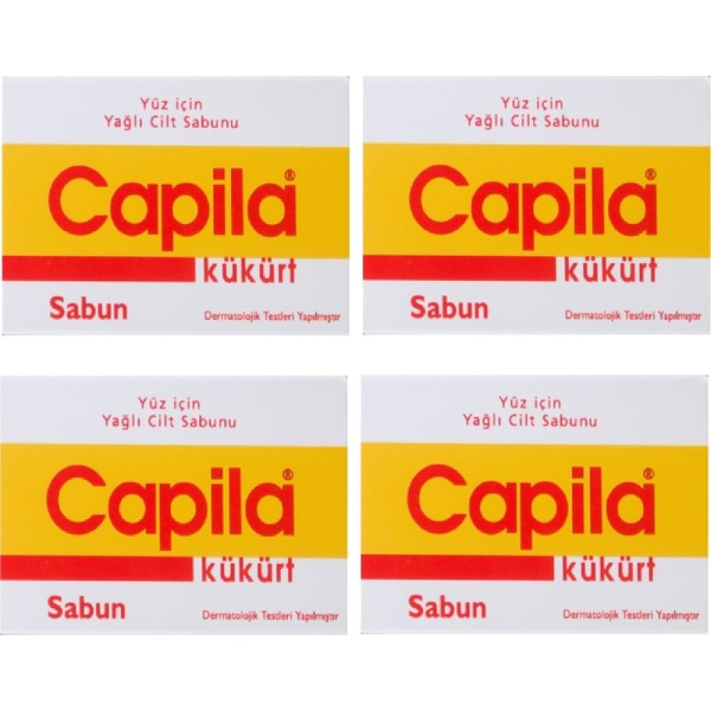 Capila Kükürt 90 G 4 Adet - Yağlı Ciltler Için Kükürtlü ve Katranlı Yüz Sabunu Cilt Temizleme ve Peeling Fiyatı