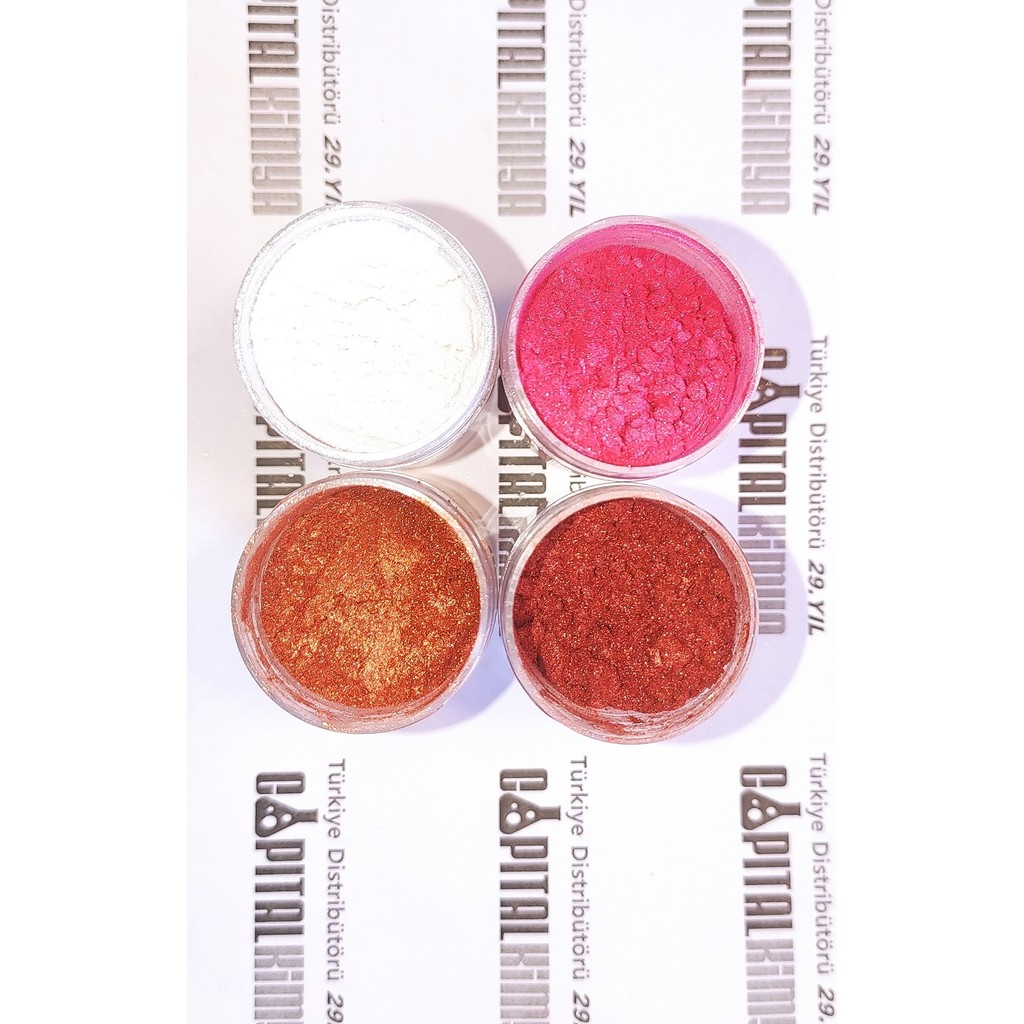 Capital 10G(25ML)X4 Renk Toz Metalik Sedef Epoksi Pigment Boya - 0 RH (+) Kırmızı Oto Boyaları Fiyatı