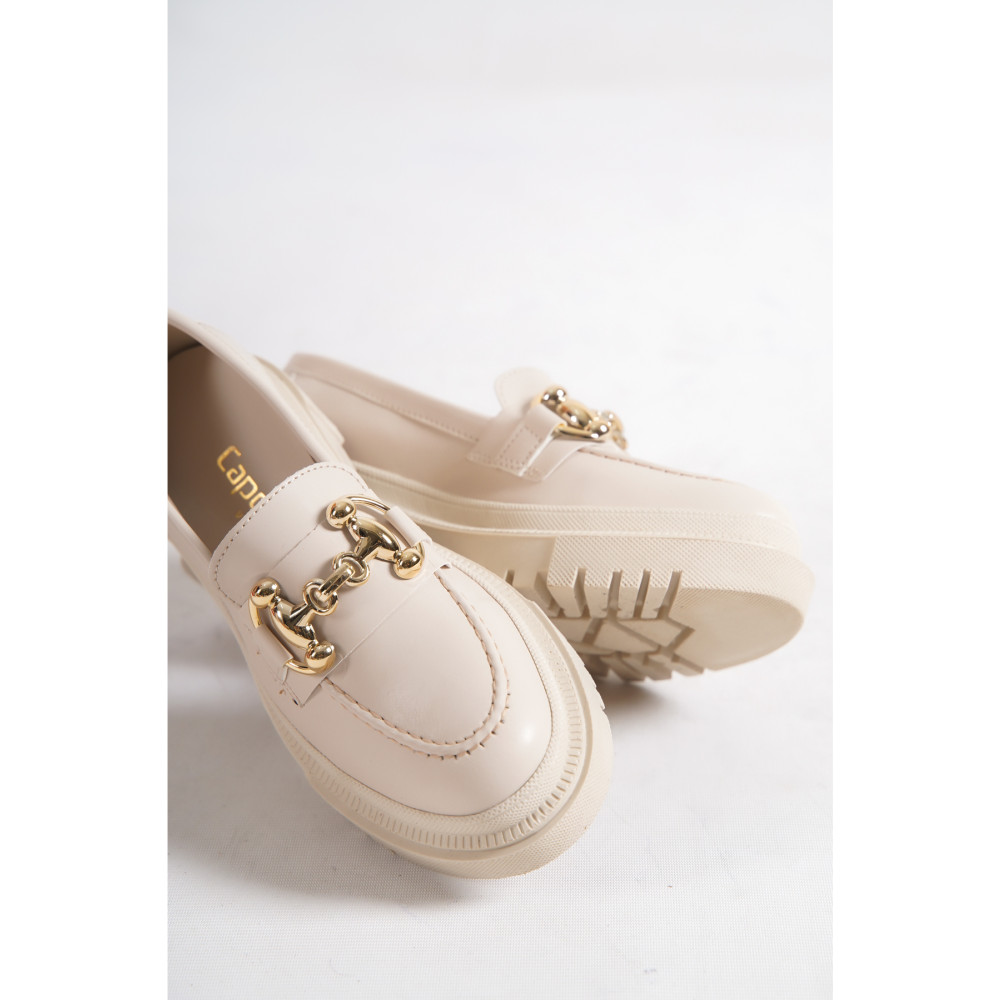 Capone Outfitters Oval Burunlu Metal Tokalı Trak Tabanlı Kadın Loafer 37 Beden Kadın Günlük Ayakkabıları Fiyatı