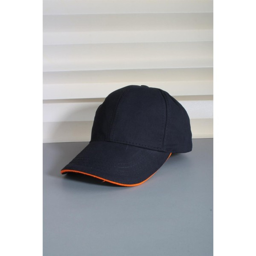 Cappello Siyah Turuncu Renkli Çizgili Ayarlanabilir Şapka 24SAPKAFDUZ Erkek Şapkası Fiyatı