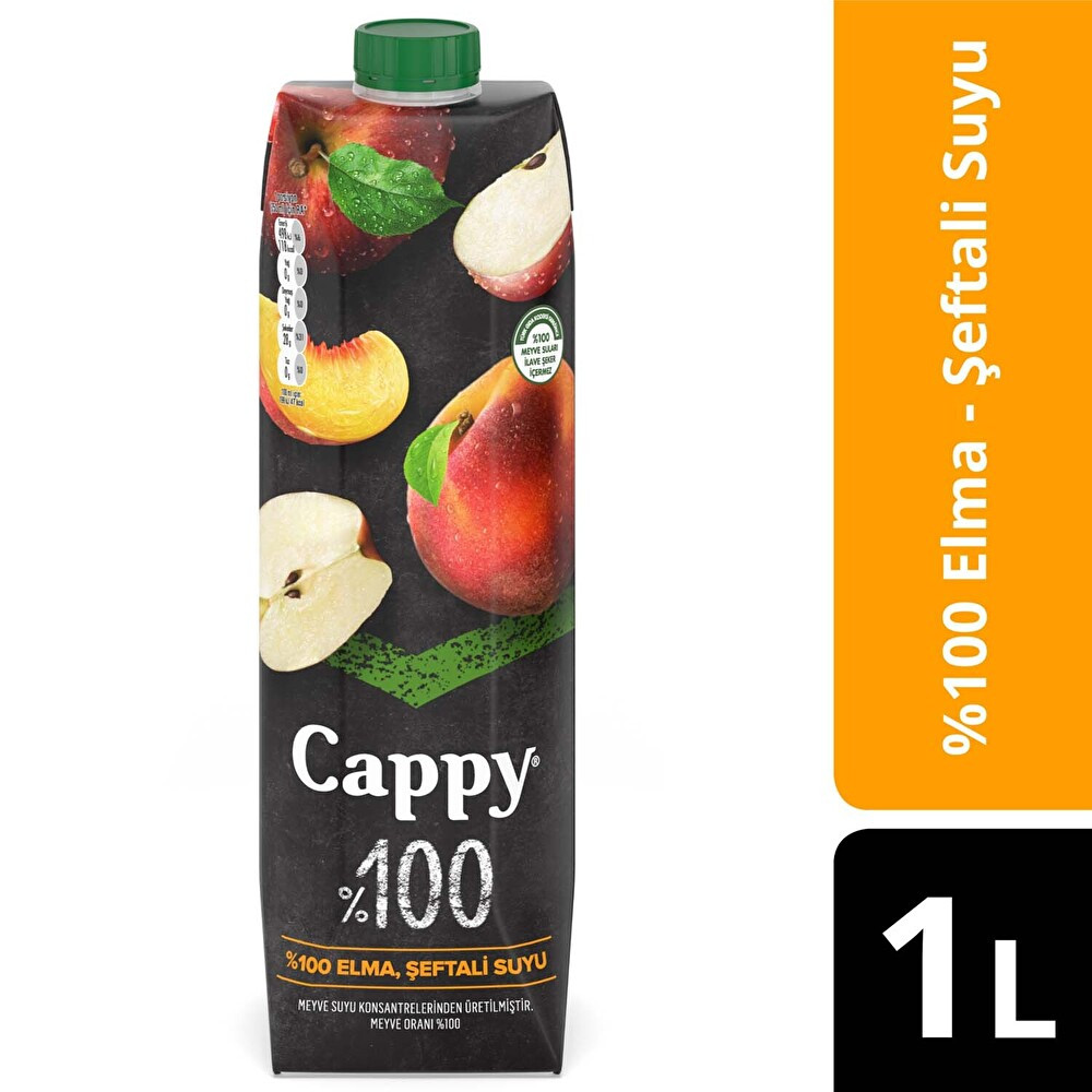 Cappy Bahçe %100 Elma, Şeftali Suyu Karton Kutu 1 Litre Limonata ve Meyve suyu Fiyatı