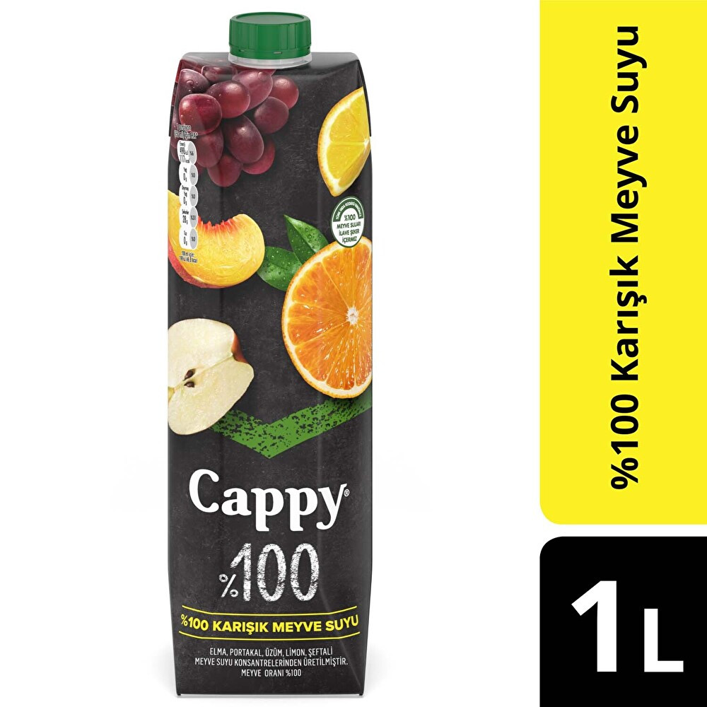 Cappy Bahçe %100 Karışık Meyve Suyu Karton Kutu 1 Litre Limonata ve Meyve suyu Fiyatı