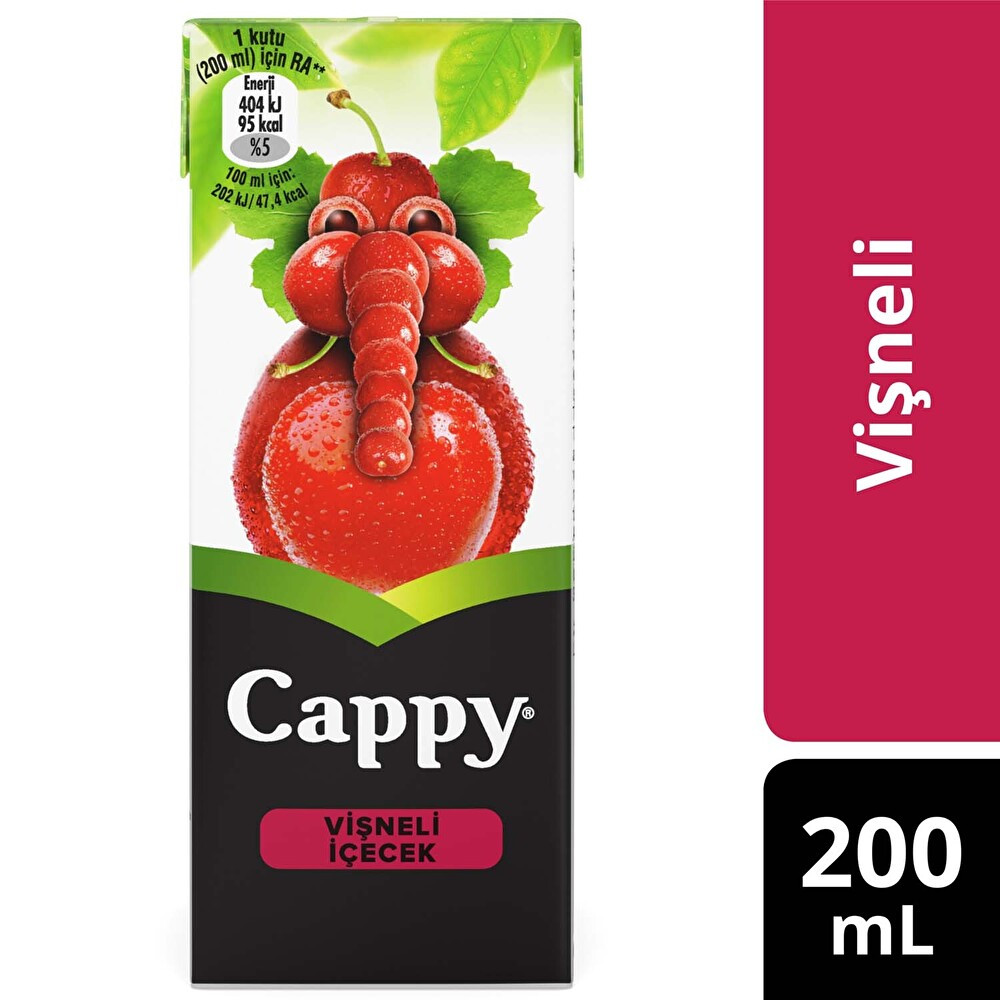 Cappy Vişneli Meyve Suyu Karton Kutu 200 ml Limonata ve Meyve suyu Fiyatı