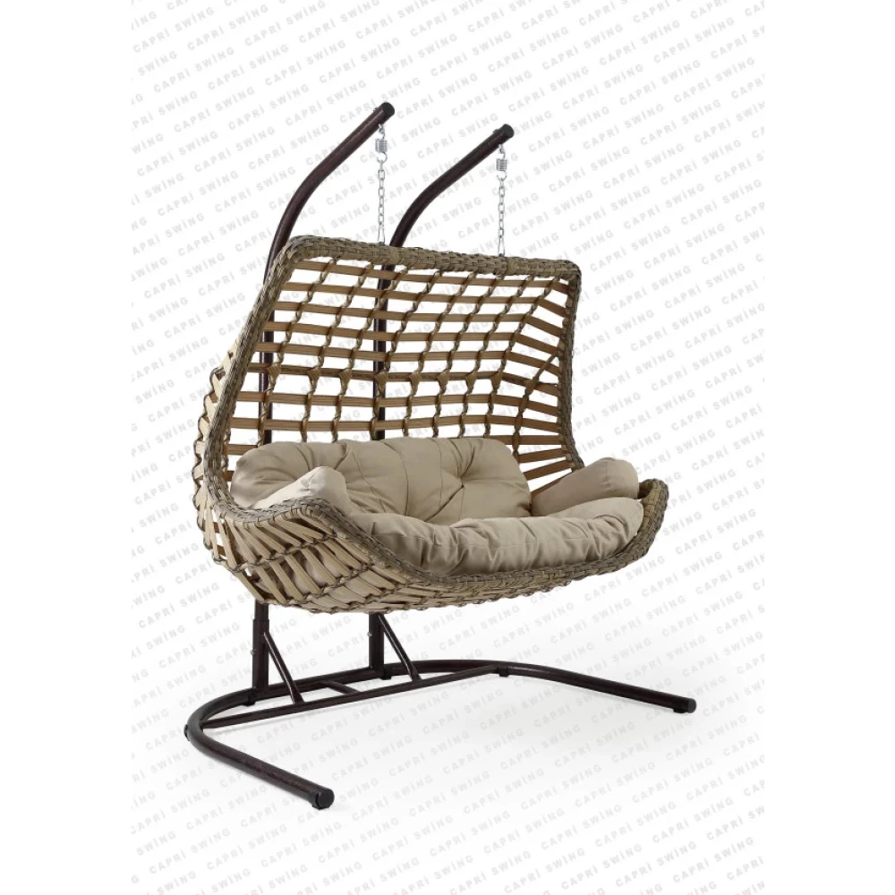Capri Swing Cunda Ciftli Rattan Bahce Salincagi | Balkon Salincagi Mobilya & Dekorasyon Fiyatı