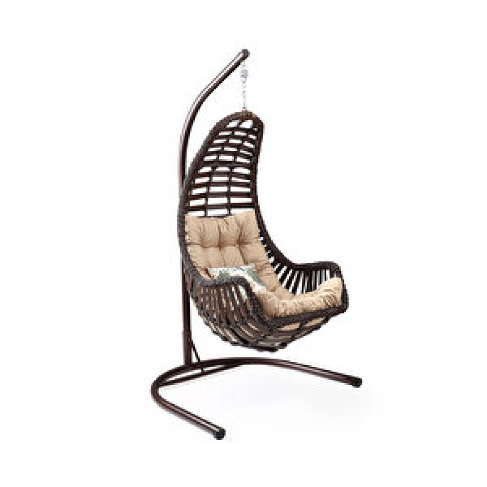 Capri Swing Datça Tek Kişilik Rattan Bahçe Balkon Salıncağı Kahverengi Bahçe Salıncağı Fiyatı