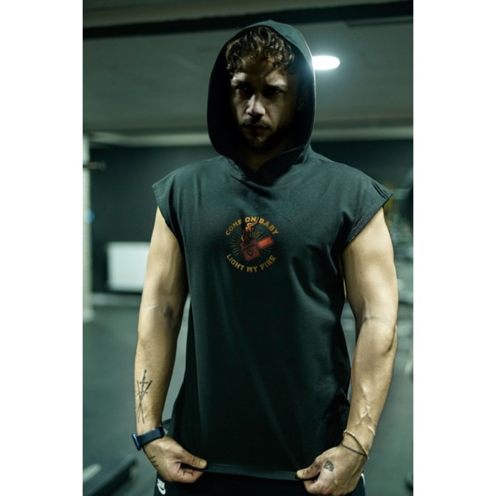 Capshon Kolsuz Sporcu Atleti Capshon Toptank Myfire (Kapüşonlu) Erkek T-shirt Fiyatı