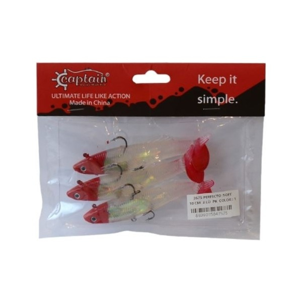 Captain Levrek Turna Silikonu Captaın Perfecto Soft 10 cm 3’lü Pk Renk : 1 Oto Boyaları Fiyatı