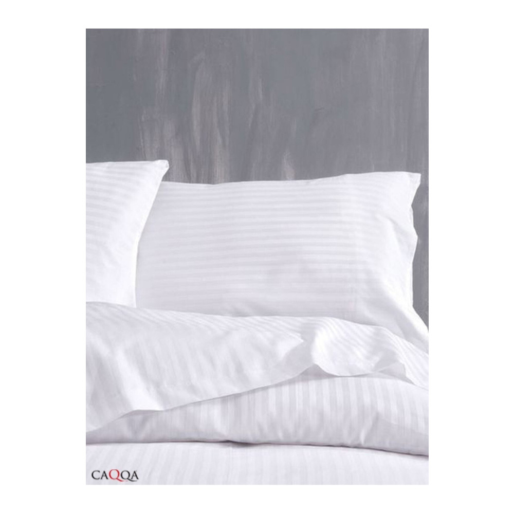 CAQQA Çift Kişilik Çizgili Saten Otel Nevresim Seti 1 Nevresim 2 Yastık Kılıfı Nevresim Takımı Fiyatı