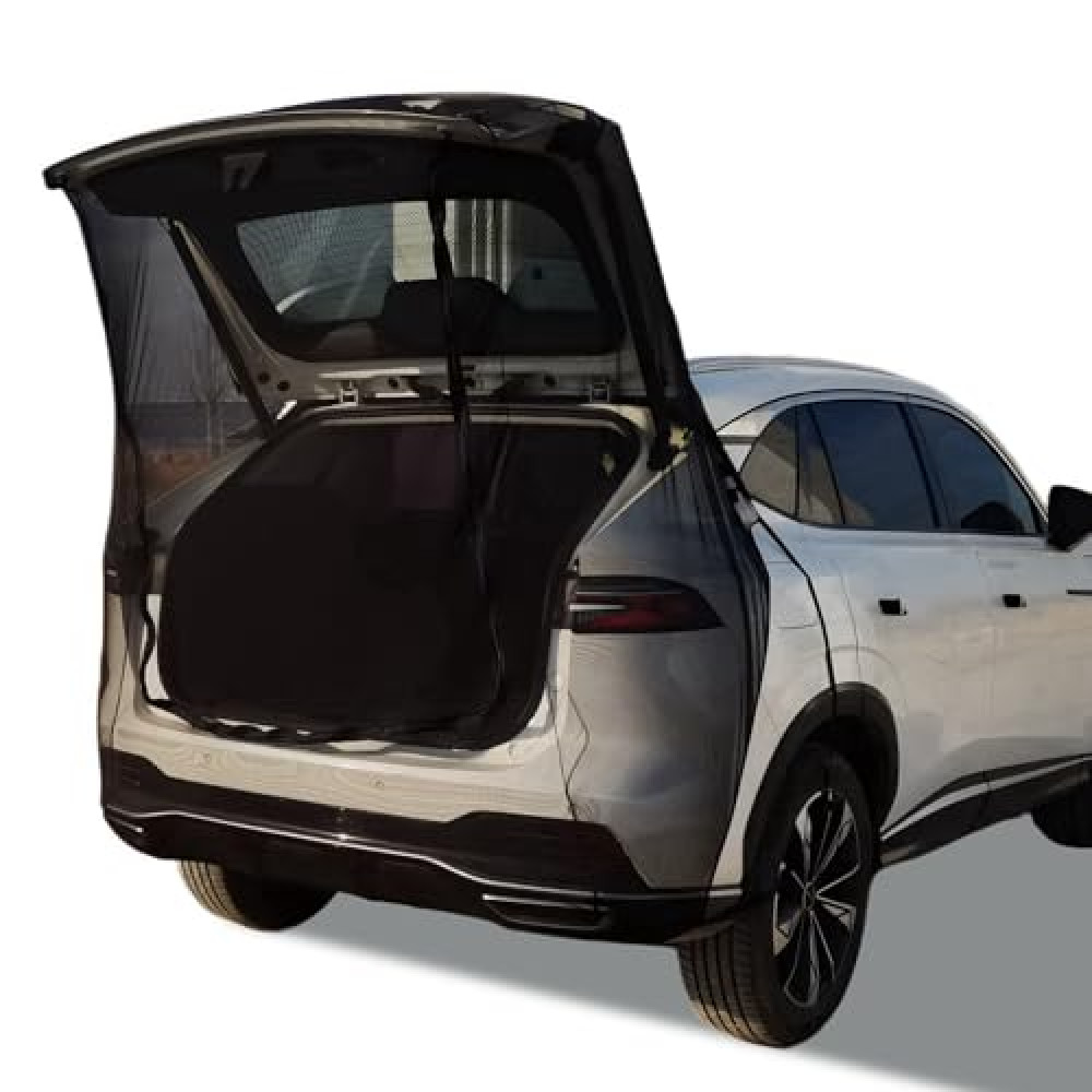 Car Camping Tailgate Mesh Screen for SUV, Mini Van, Great for Ventilation and Mosquito Prevention Car Camping Accessories