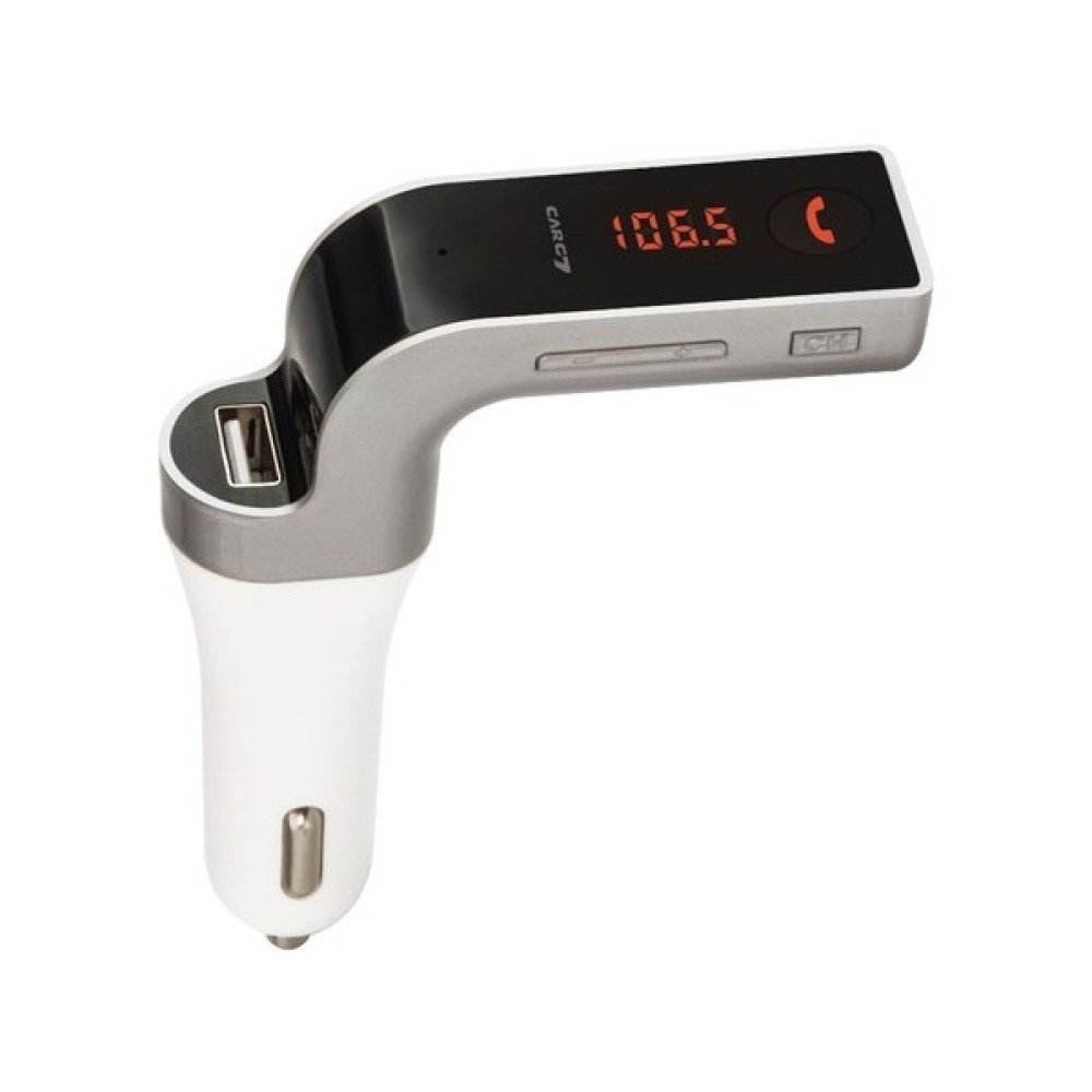 Car Carg7 Bluetooth Araç Fm Transmitter USB Girişli - Gri Oto Transmitterleri Fiyatı
