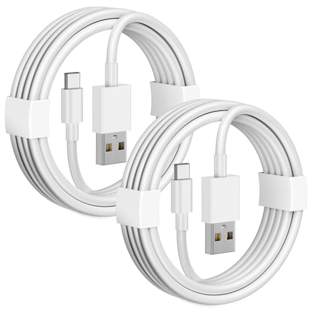 Car Carplay Cable for iPhone 16/15 Pro Max/Plus/16e USB C Charger Cord, 2Pack USB A to USB C Cable for iPad Pro 13/12.9/11 inch, iPad Air M3 M2 5th/4th Mini 7th/6th Gen Car Charger Charging Cord 3FT