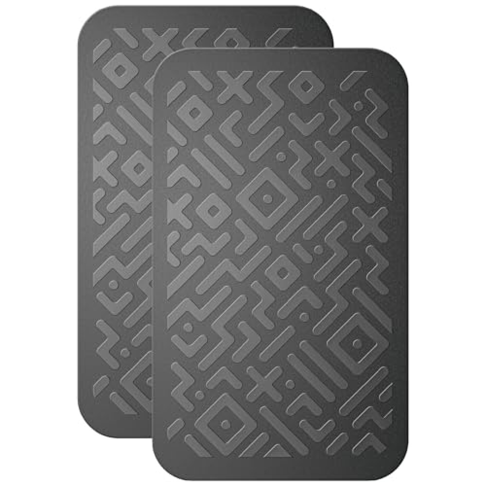 Car Dashboard Non Slip Mat, Brlvget Anti Slip Gel Pad, Multifunctional Fixate Anti Slide Sticky Dash Pad for Radar Detector, Cell Phone, Keys, Glass, Mirrors, GPS, Coins 5.3 x 3.2 inch (2 Pack)