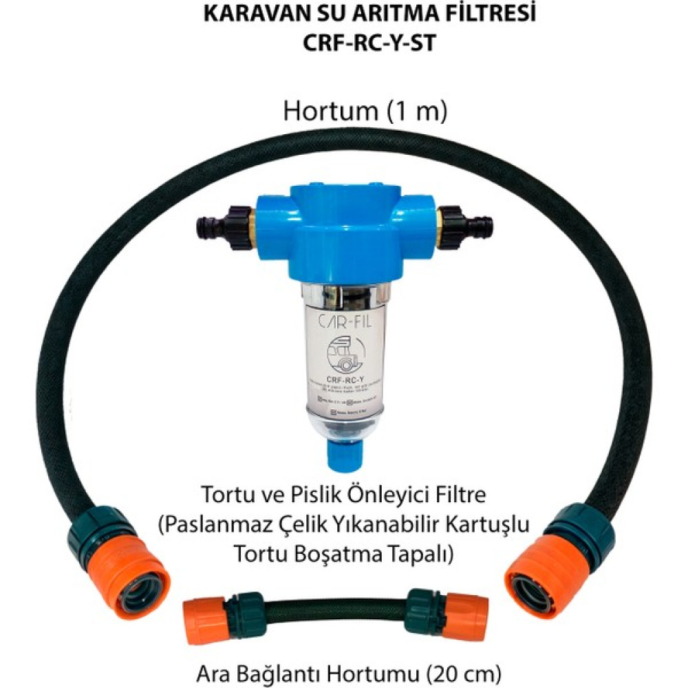 Car-Fil Car-Fi Karavan Su Arıtma Filtresi (Yıkanabilir Kartuşlu)- Crf-Rc-Y-St Oto Boyaları Fiyatı